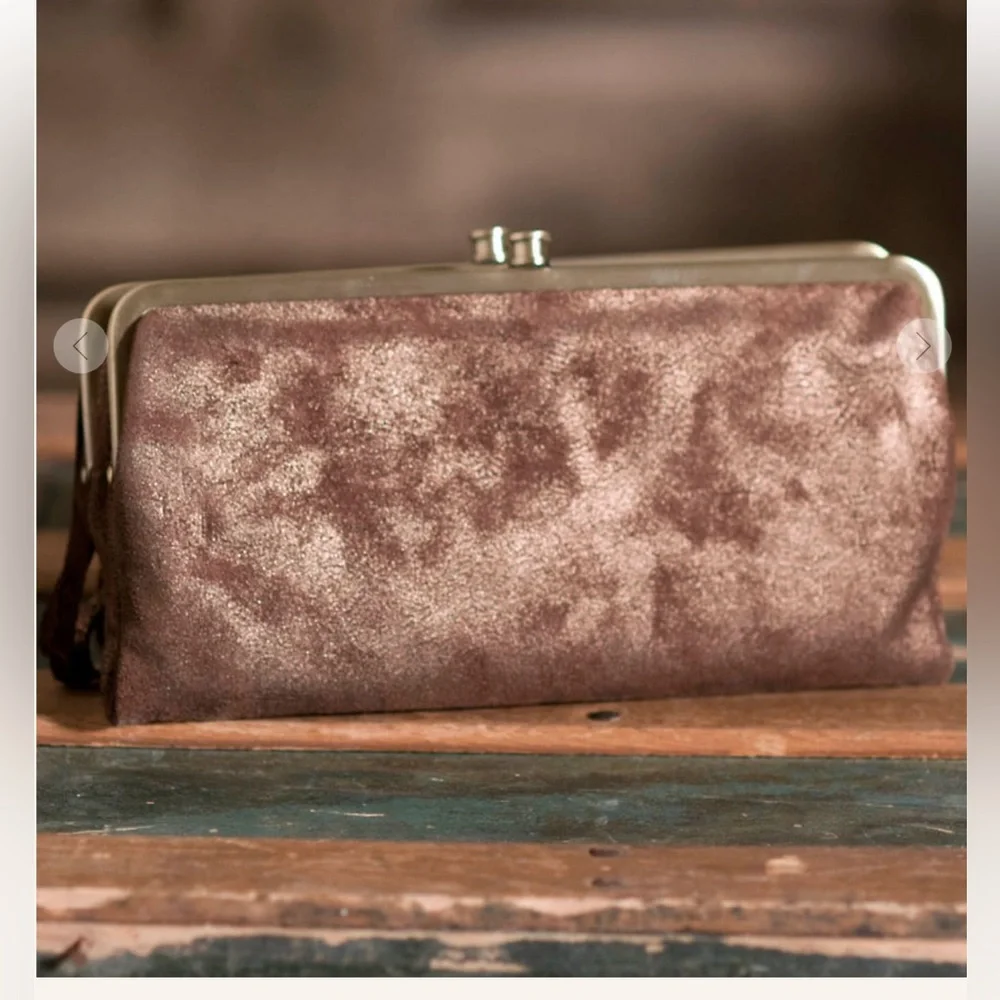 HOBO international Lauren wallet clutch Suede fringe - Picture 3 of 10